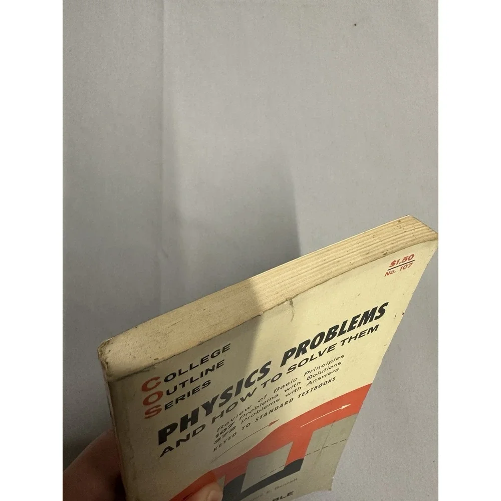 Barnes & Noble Physics Problems How to Solve Them Clarence Bennett 1962 College